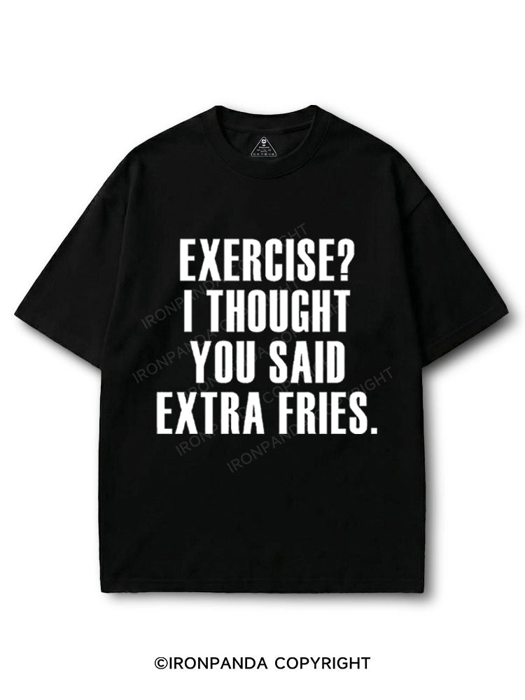 Exercise I Thought You Said Extra Fries Word COTTON PUMP COVER