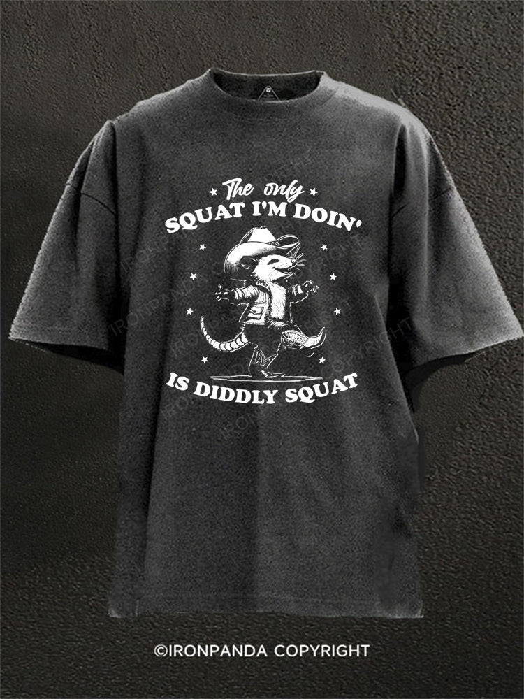 Diddly Squat Cowboy Mouse Washed Gym Shirt