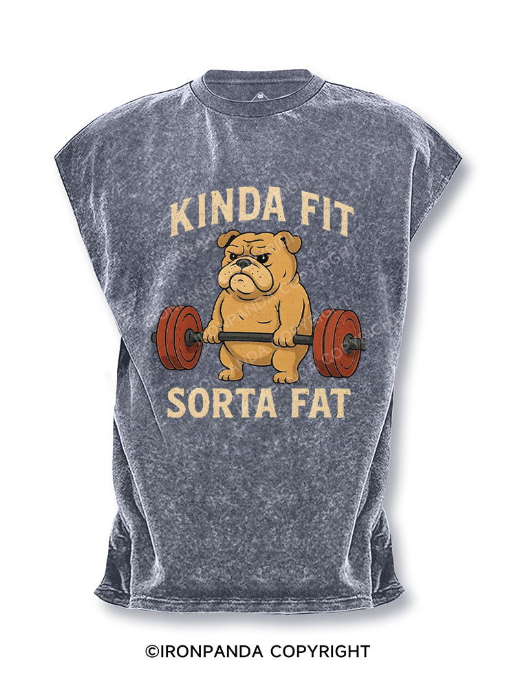 Kinda Fit Sorta Fat Dog Cut Off Tank
