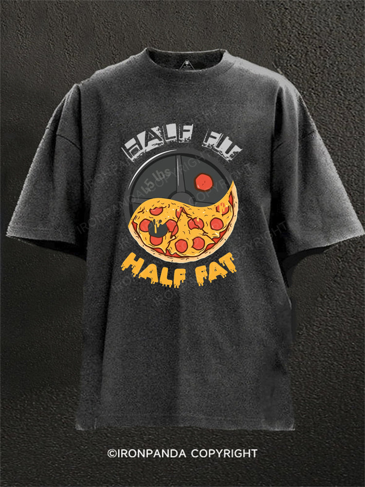 HALF FIT HALF FAT Washed Gym Shirt
