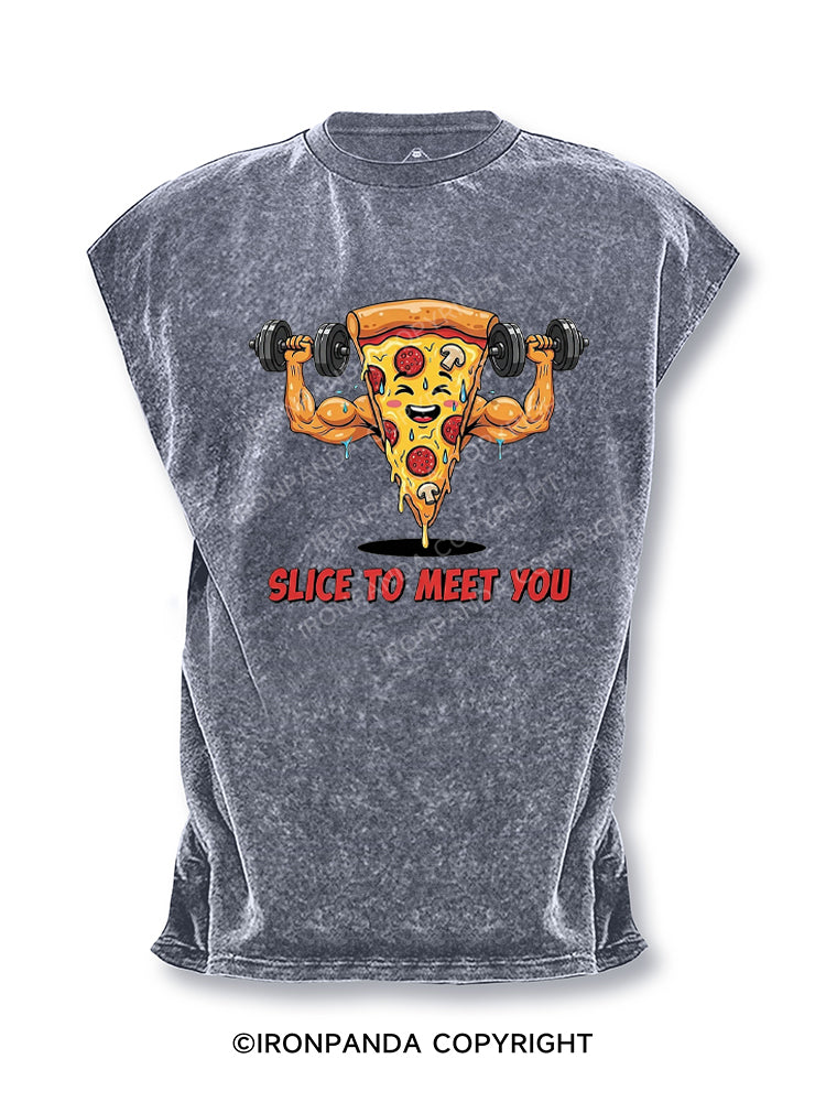 Slice to Meet You Cut Off Tank