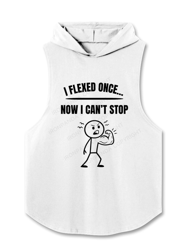 I Flexed Once Now I Can’t Stop Hooded Tank