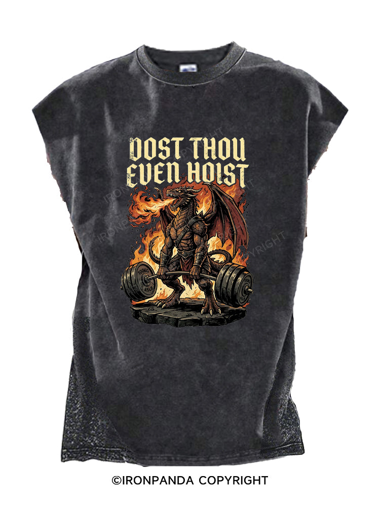 Dost Thou Even Hoist Medieval Gym Funny Dragon Lifting Cut Off Tank
