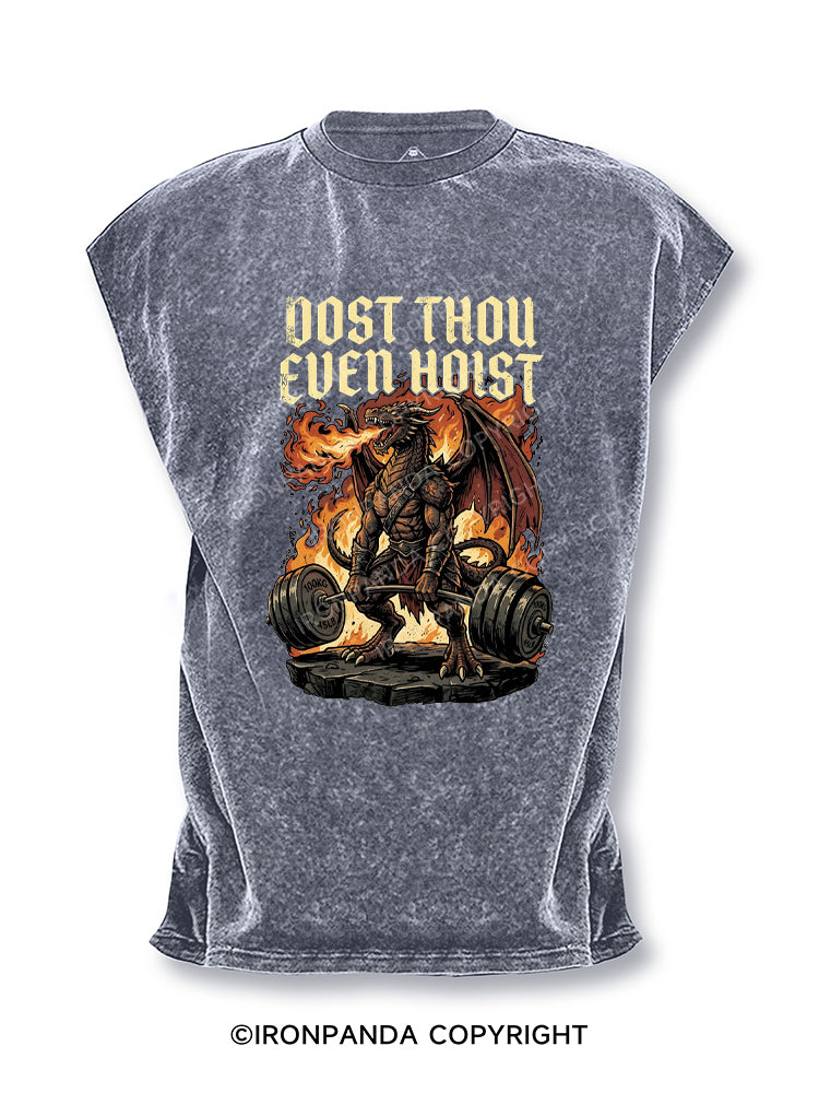 Dost Thou Even Hoist Medieval Gym Funny Dragon Lifting Cut Off Tank