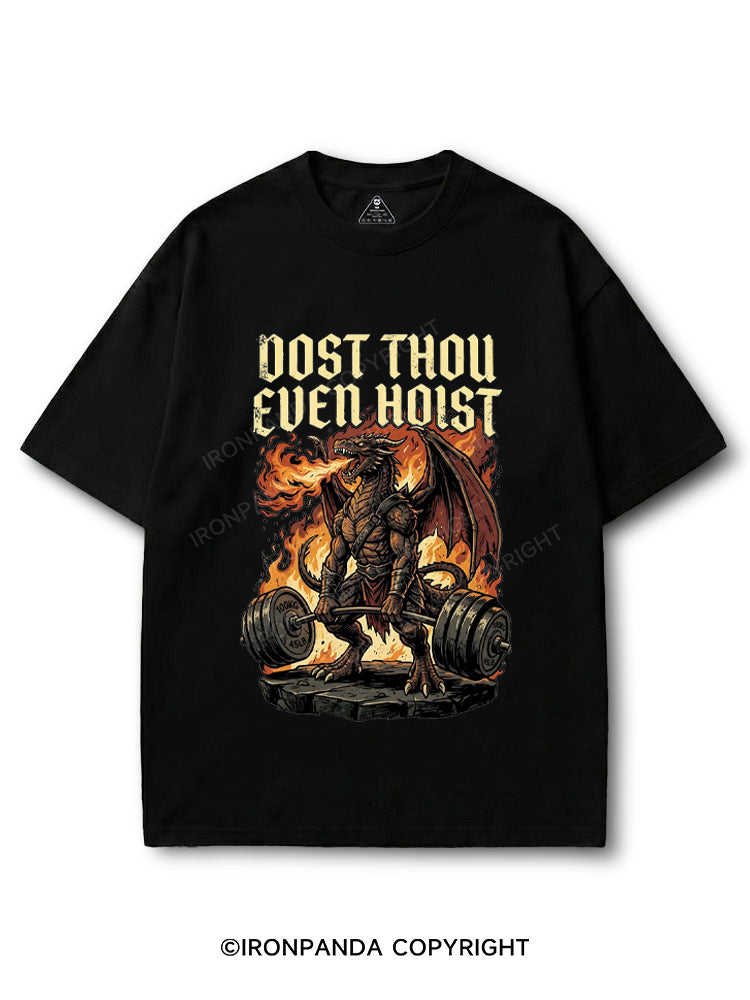 Dost Thou Even Hoist Medieval Gym Funny Dragon Lifting COTTON PUMP COVER
