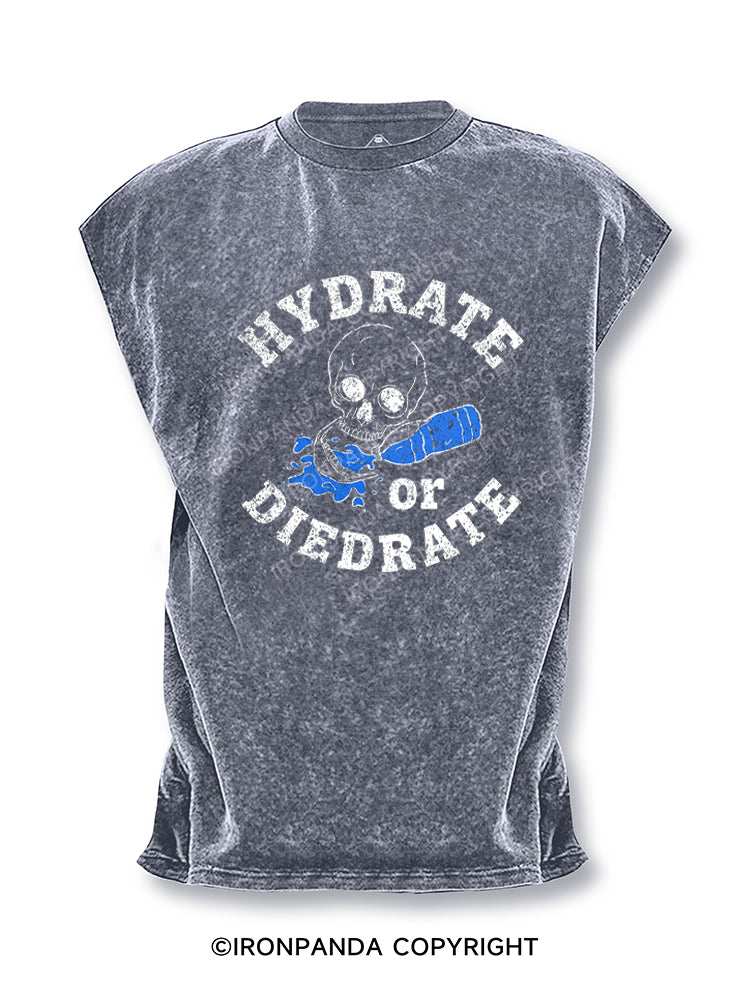HYDRATE or DIEDRATE Funny Skull Water Cut Off Tank