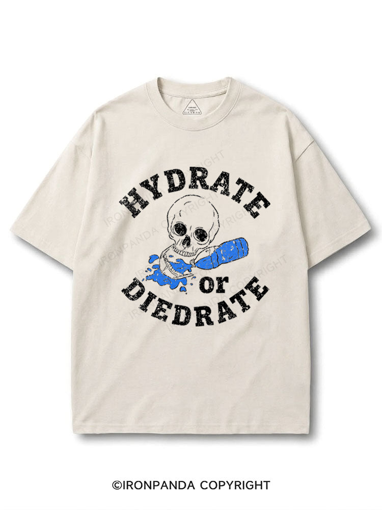 HYDRATE or DIEDRATE Funny Skull Water COTTON PUMP COVER
