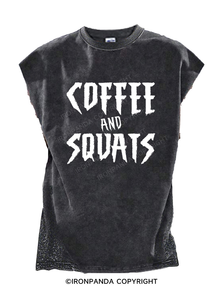 Coffee And Squats Cut Off Tank