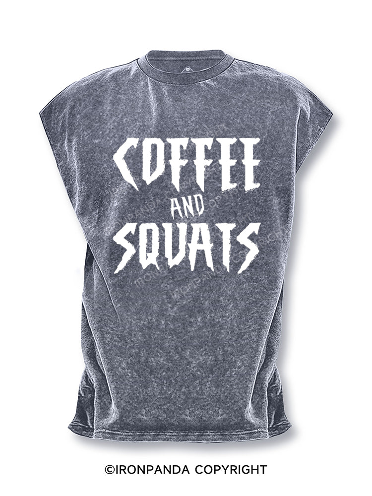 Coffee And Squats Cut Off Tank
