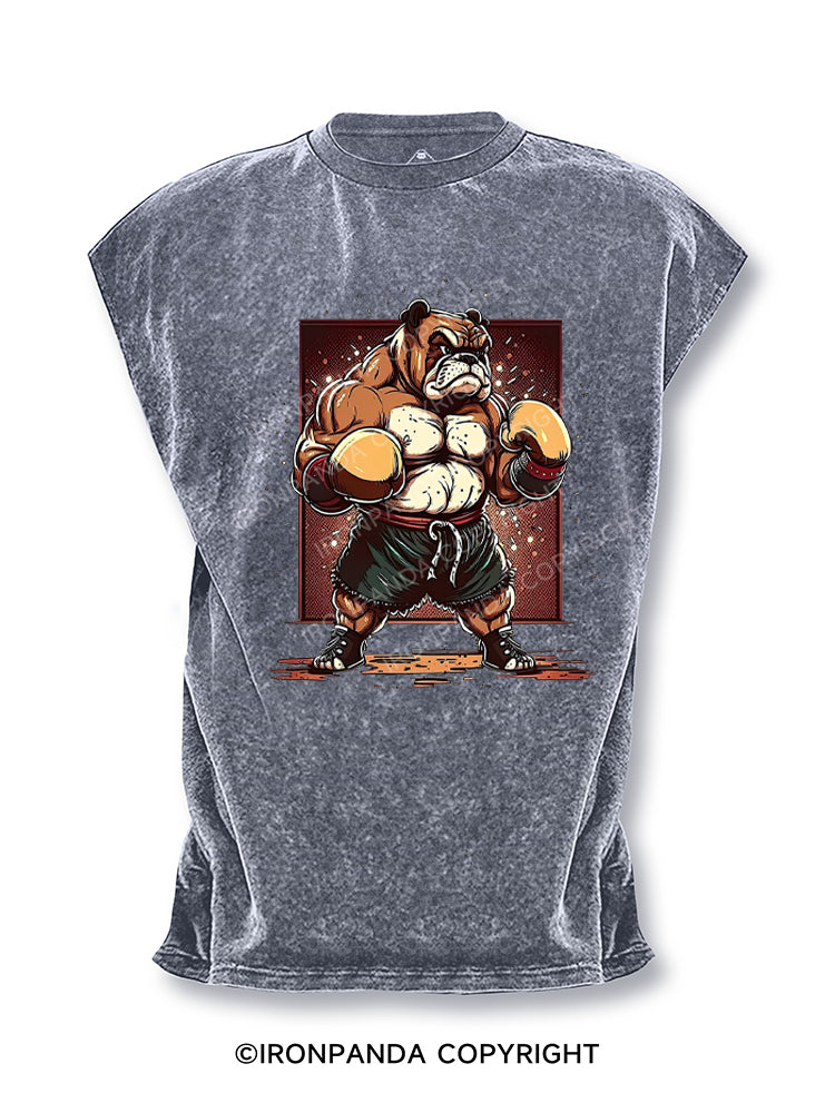 Badass Bulldog Boxer Cut Off Tank