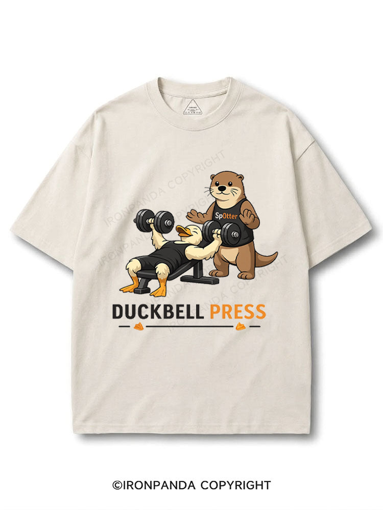 Duckbell Press Funny Gym Duck Otter COTTON PUMP COVER