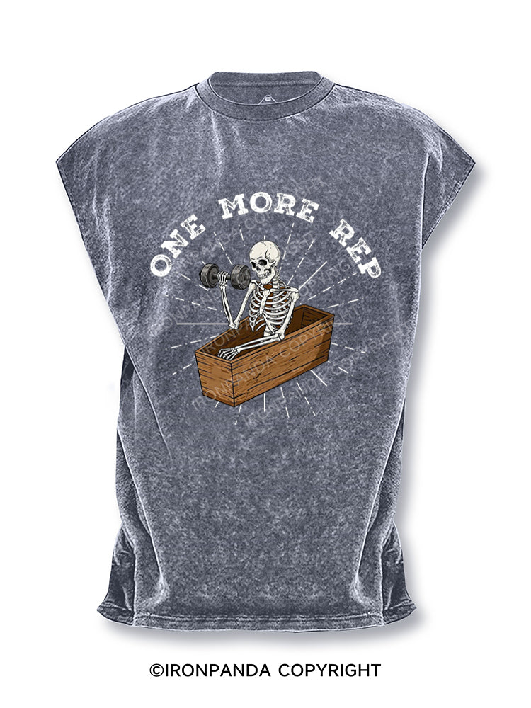 One More Rep Skeleton Cut Off Tank