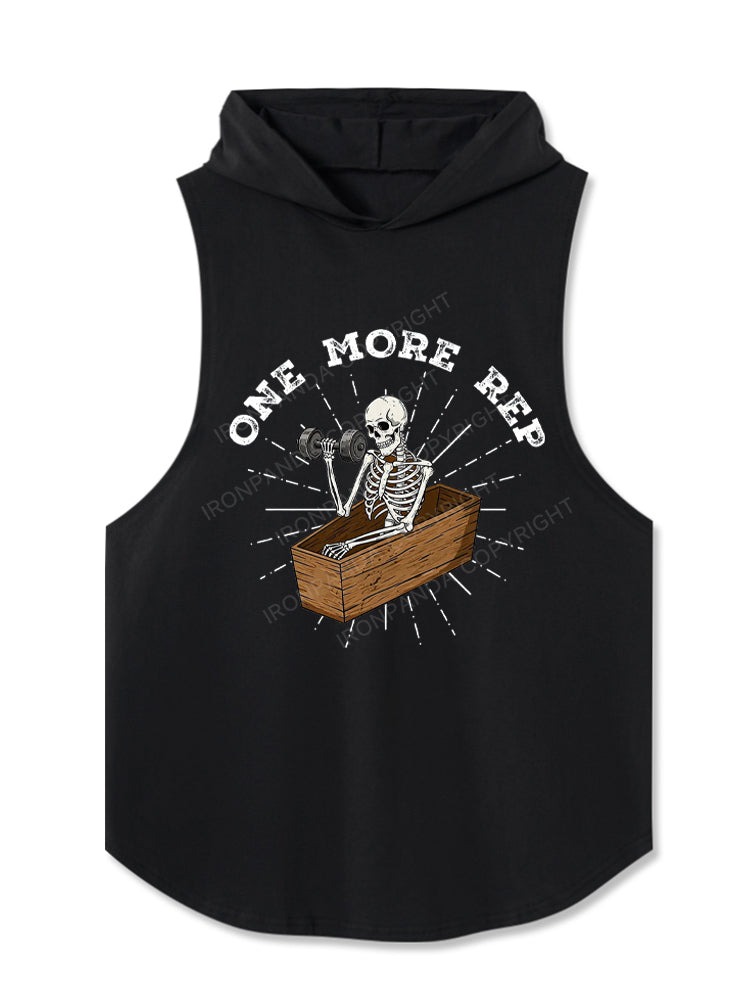 One More Rep Skeleton Hooded Tank