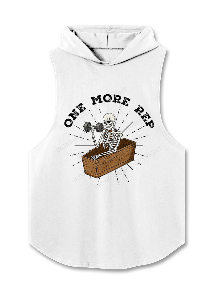One More Rep Skeleton Hooded Tank