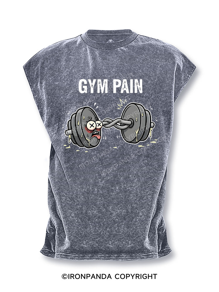 Exhausted Dumbbell Gym Rat Cut Off Tank