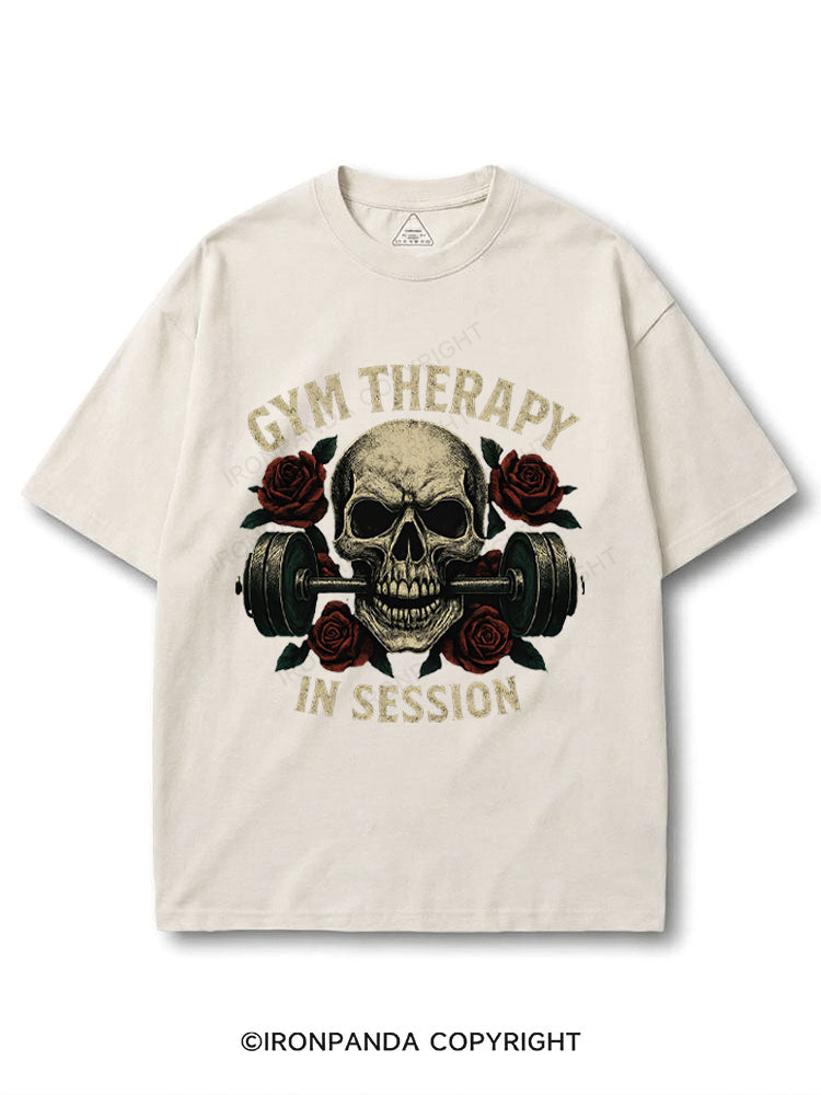 Gym Therapy in Session Skull Rose Weightlifting