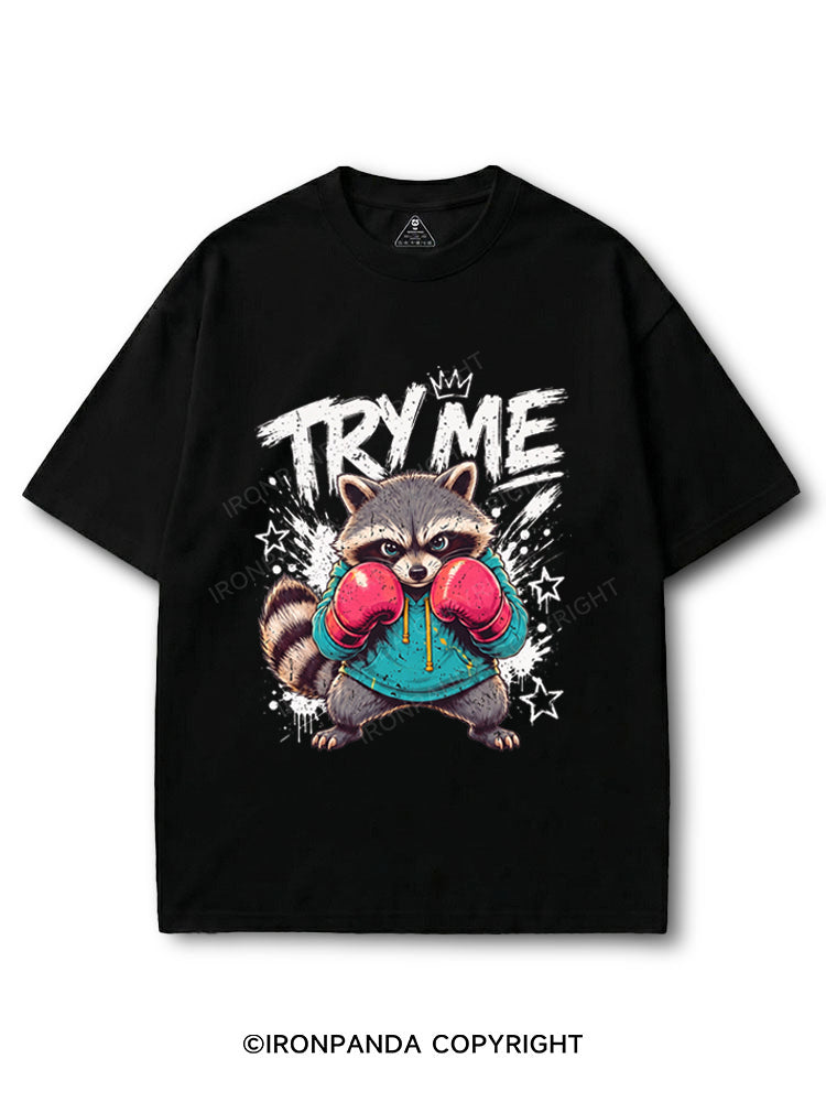 Try Me Boxing Raccoon COTTON PUMP COVER