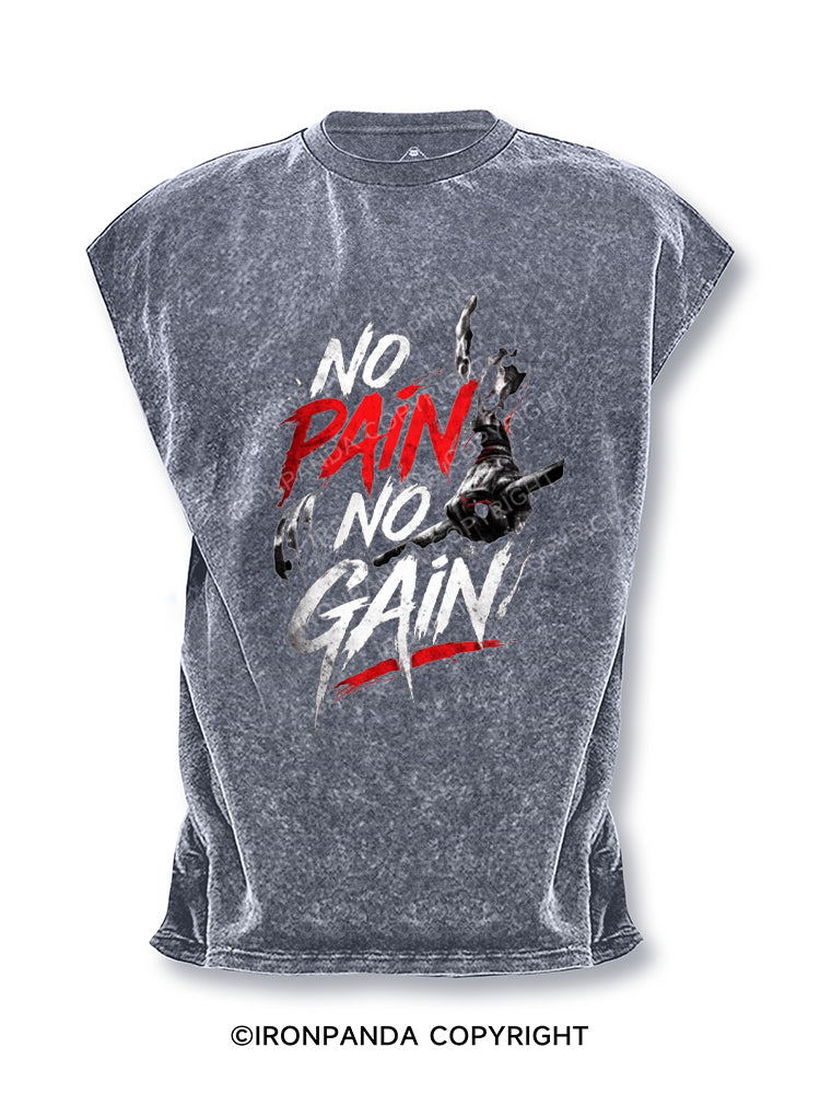 No Pain No Gain Motivation Cut Off Tank