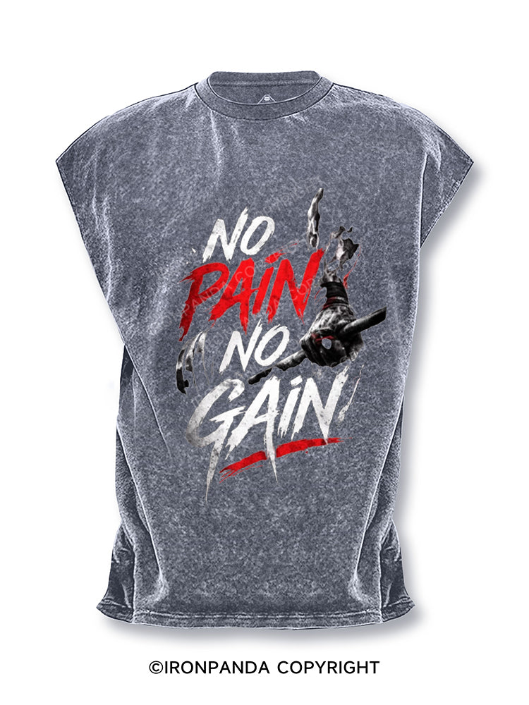 No Pain No Gain Motivation Cut Off Tank