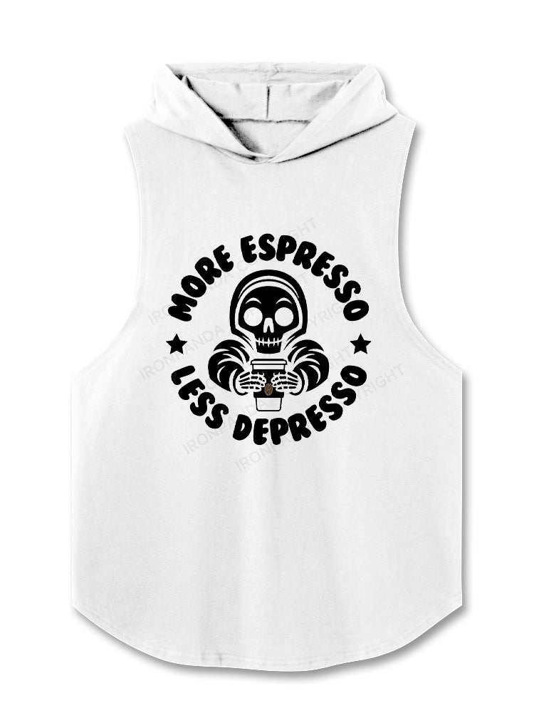 More Espresso Less Depresso Hooded Tank