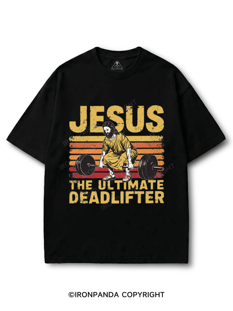 Funny Jesus The Ultimate Deadlifter COTTON PUMP COVER
