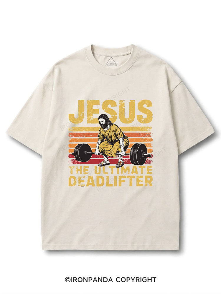 Funny Jesus The Ultimate Deadlifter COTTON PUMP COVER