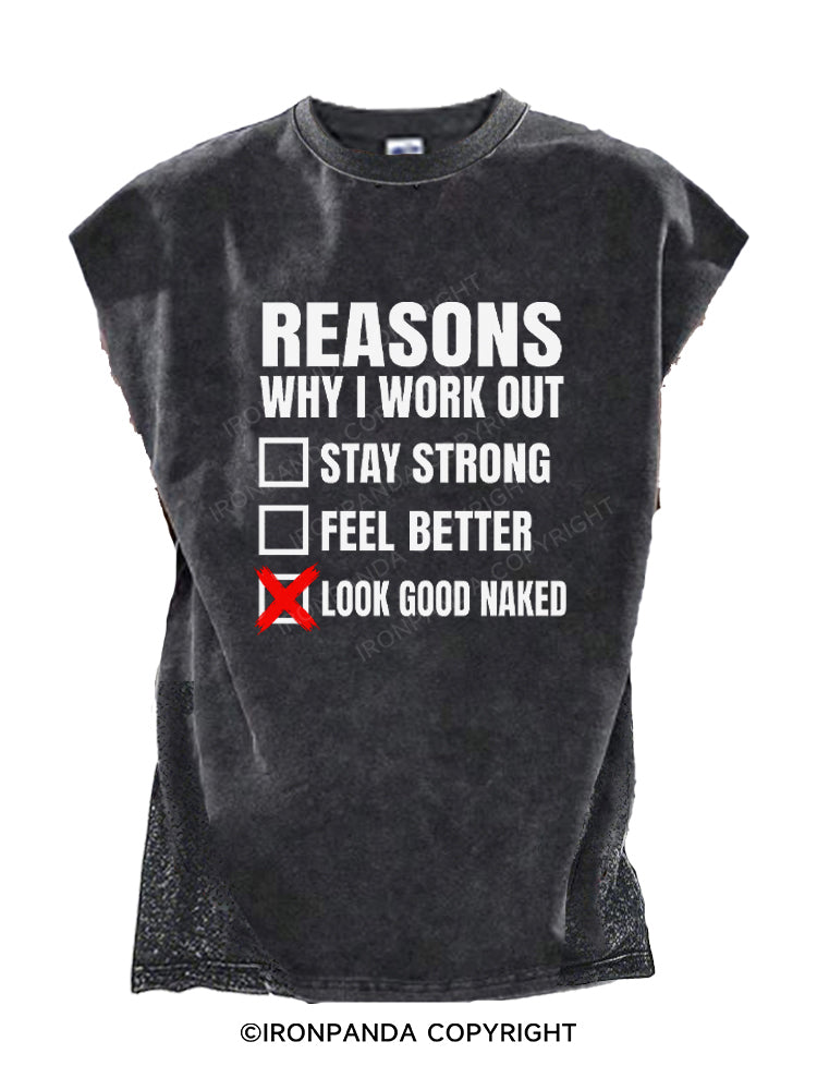 Reasons Why I Work Out Funny Cut Off Tank