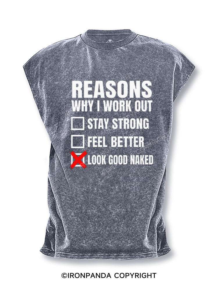 Reasons Why I Work Out Funny Cut Off Tank