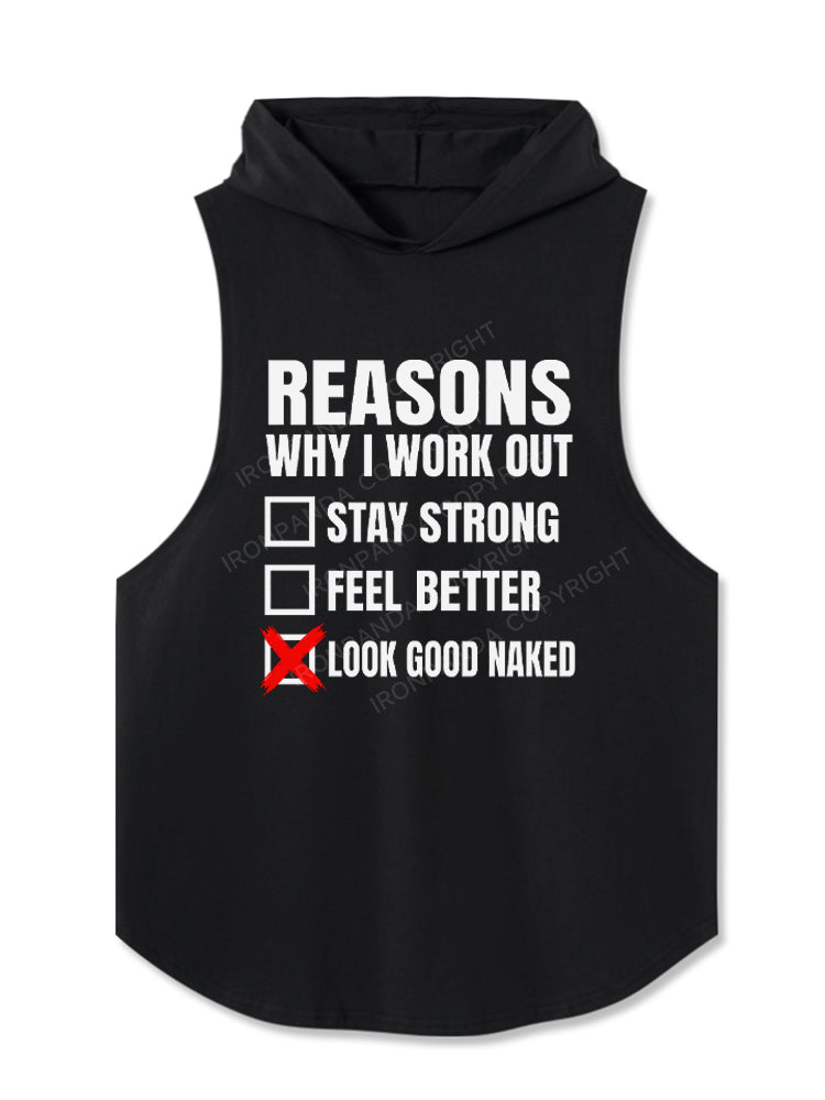 Reasons Why I Work Out Funny Hooded Tank