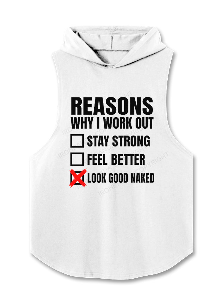 Reasons Why I Work Out Funny Hooded Tank
