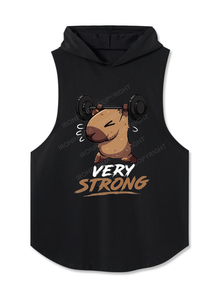 Very Strong Capybara Heavy Hooded Tank