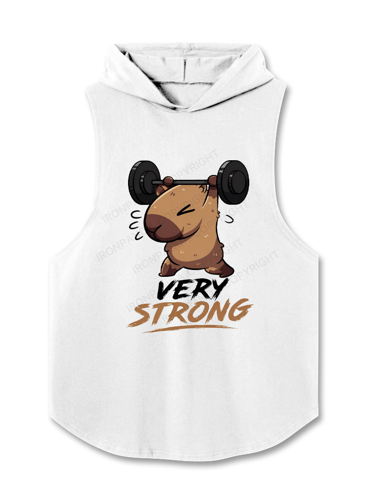 Very Strong Capybara Heavy Hooded Tank