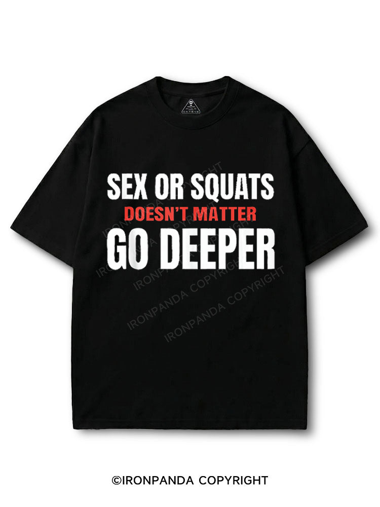 Go Deeper Funny Squat COTTON PUMP COVER
