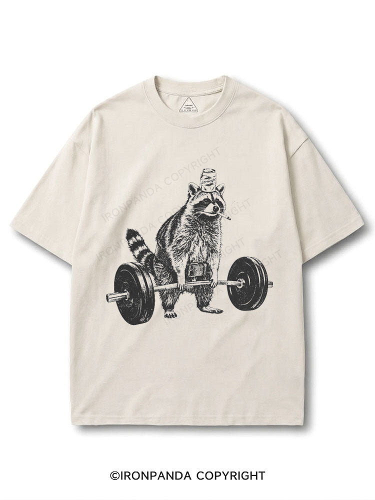 Smoking Raccoon Deadlift COTTON PUMP COVER