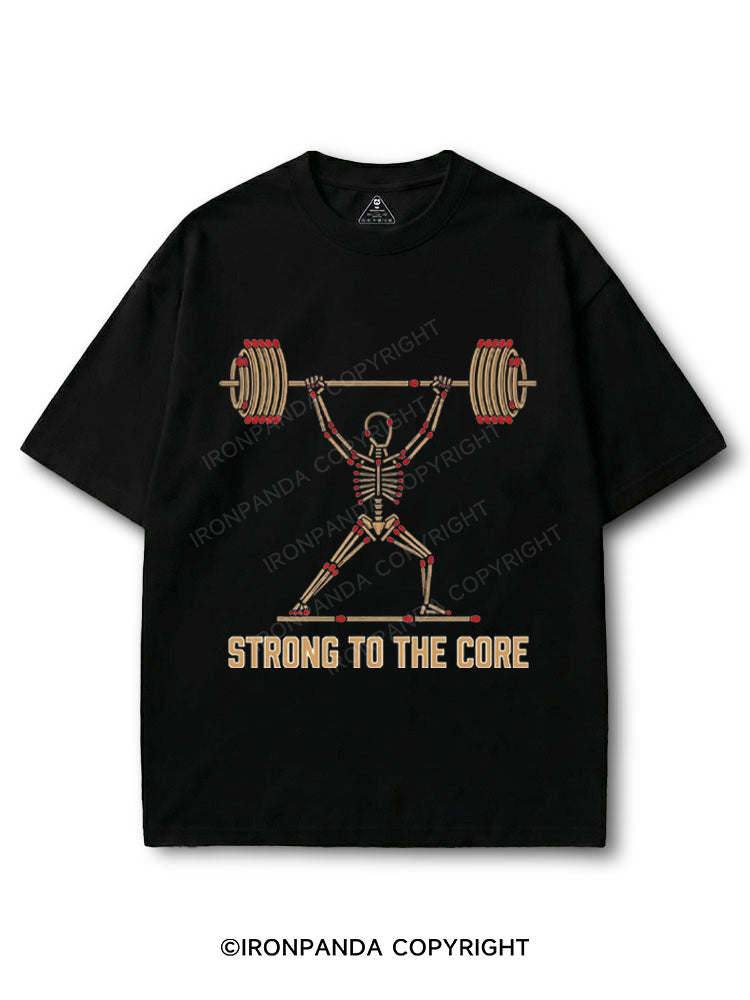 Strong to the Core Skeleton Weightlifting COTTON PUMP COVER