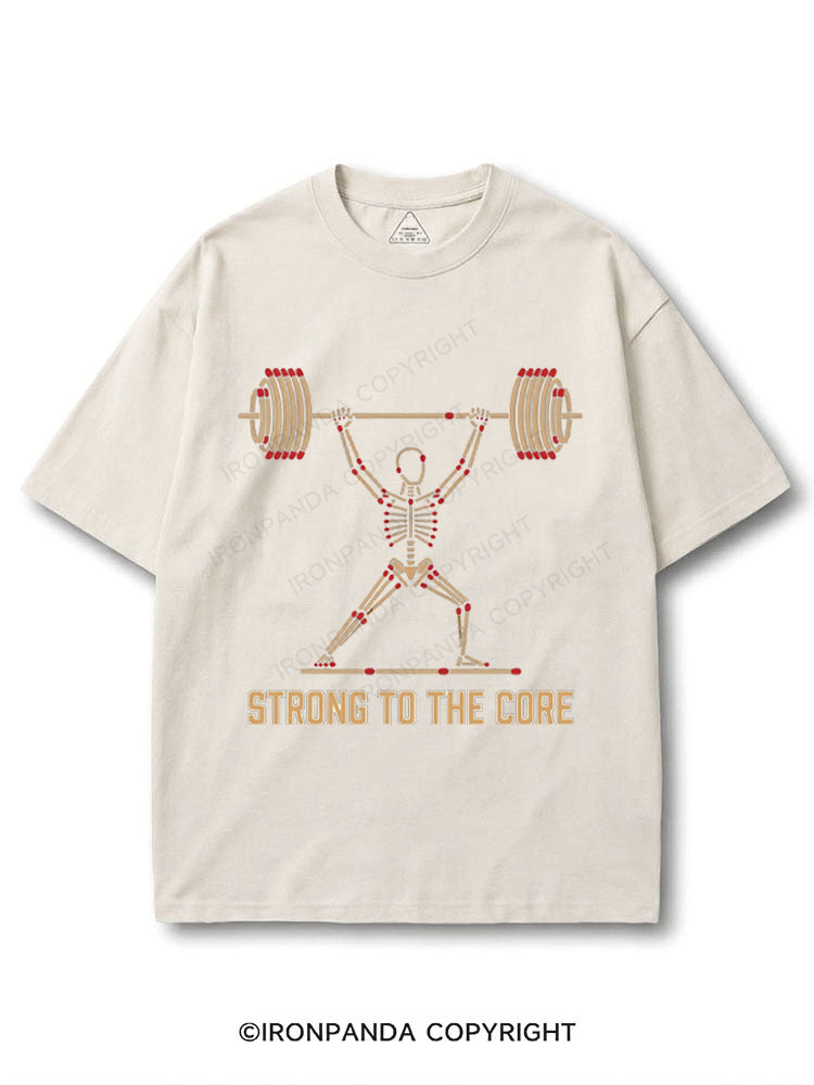 Strong to the Core Skeleton Weightlifting COTTON PUMP COVER
