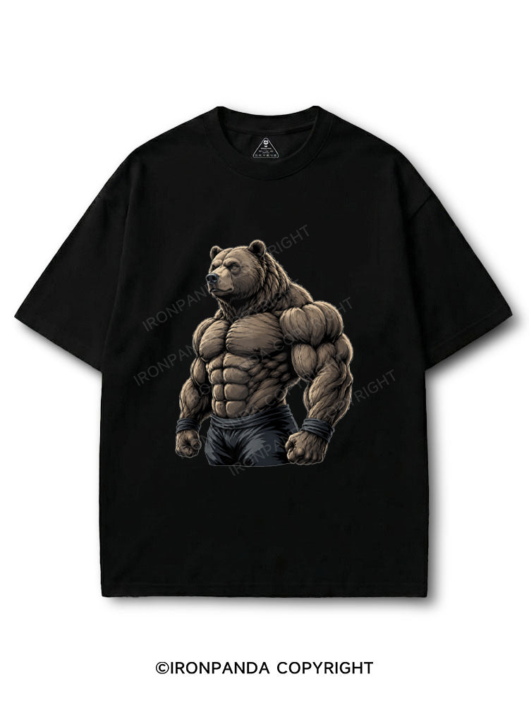 Muscular Bear Bodybuilder COTTON PUMP COVER