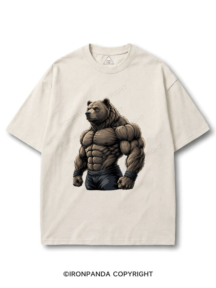 Muscular Bear Bodybuilder COTTON PUMP COVER