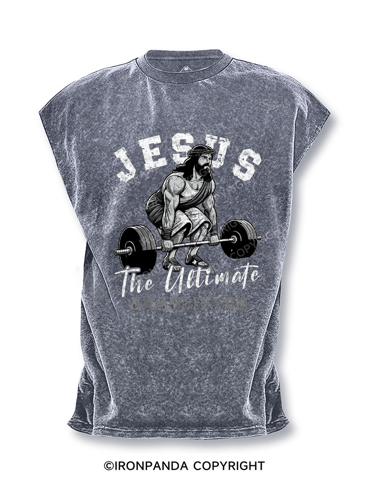 JESUS The Ultimate DEADLIFTER Cut Off Tank