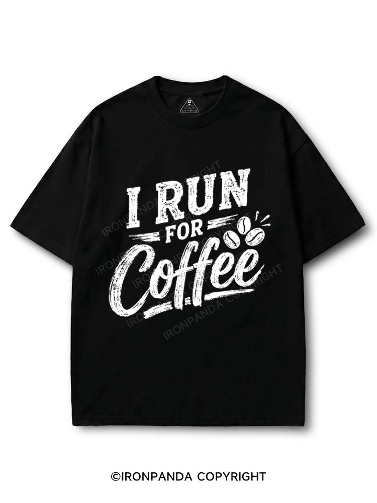 I Run For Coffee COTTON PUMP COVER