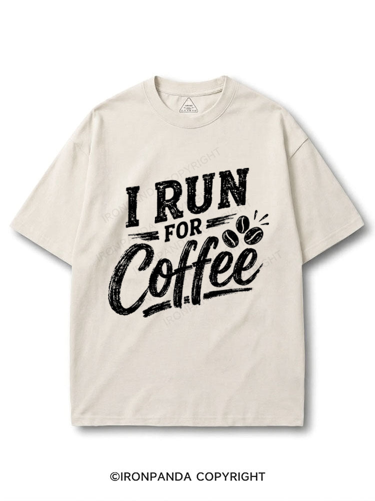 I Run For Coffee COTTON PUMP COVER