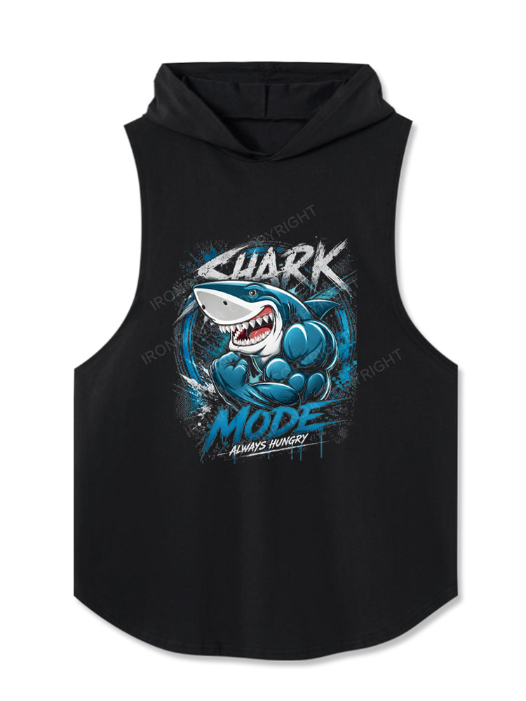 Shark Mode Always Hungry Hooded Tank