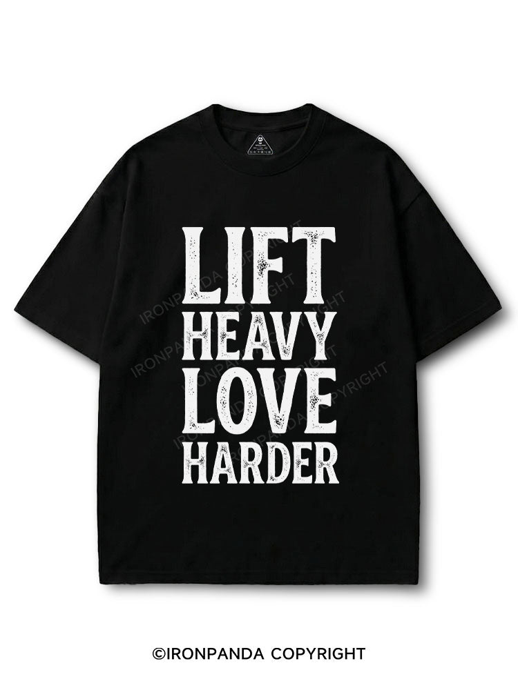 Lift Heavy Love Harder COTTON PUMP COVER
