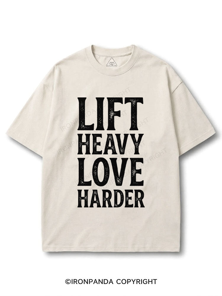 Lift Heavy Love Harder COTTON PUMP COVER