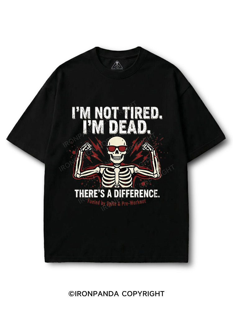 I'm Not Tired I'm Dead Funny Skeleton COTTON PUMP COVER