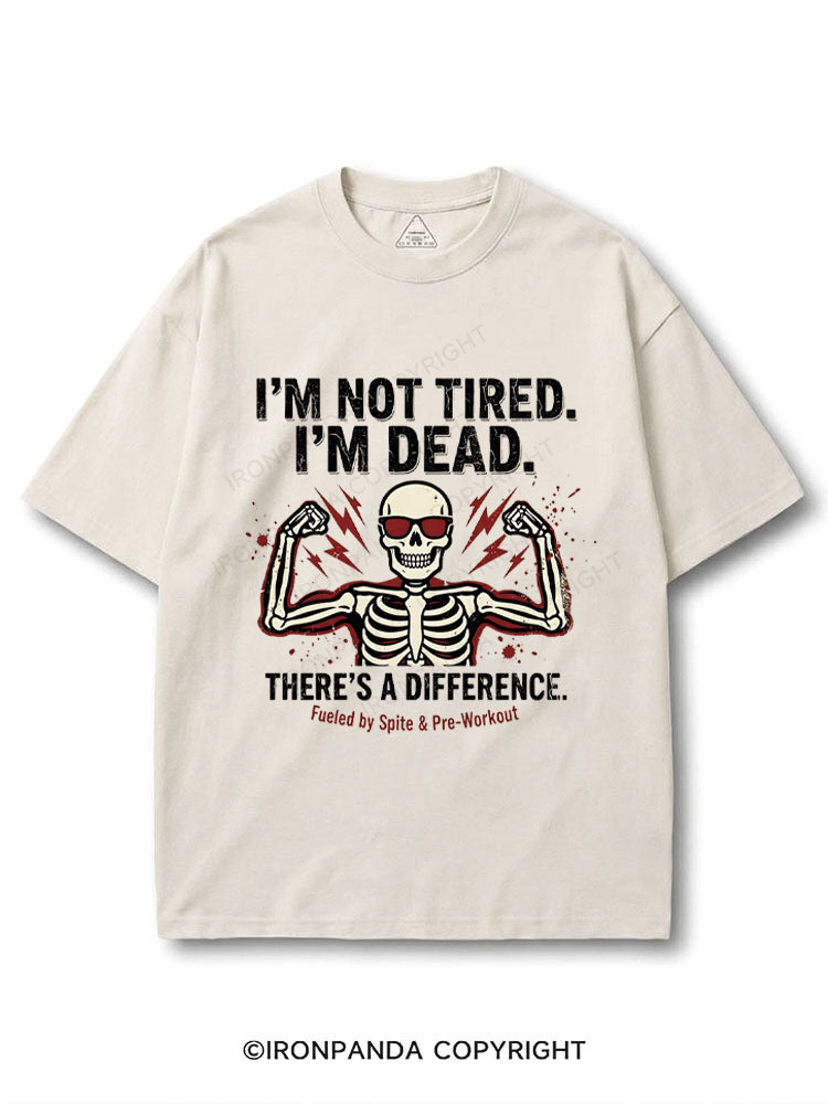 I'm Not Tired I'm Dead Funny Skeleton COTTON PUMP COVER