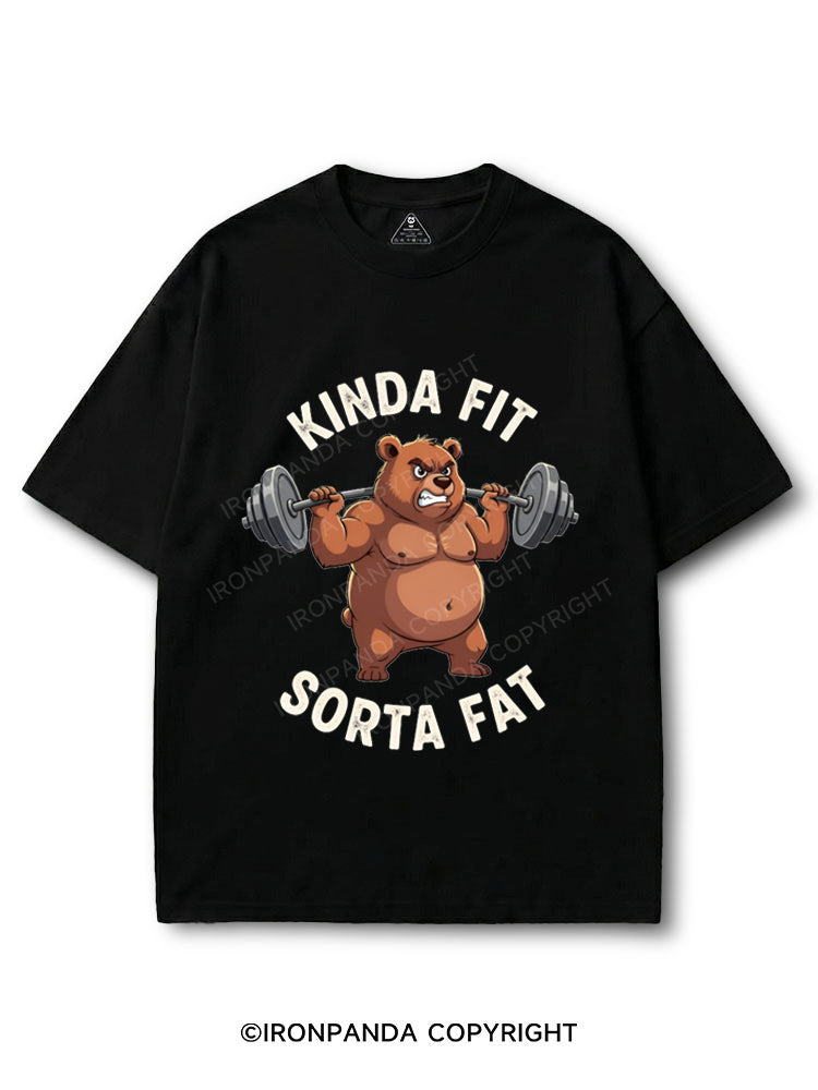 Kinda Fit Sorta Fat Bear Weightlifting COTTON PUMP COVER