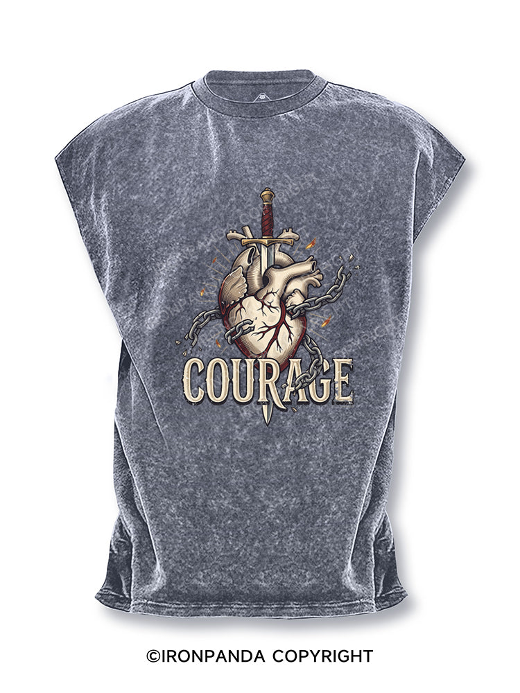 Bold Courage Motivational Cut Off Tank