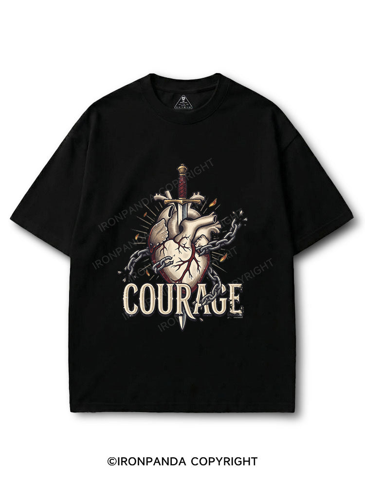 Bold Courage Motivational COTTON PUMP COVER
