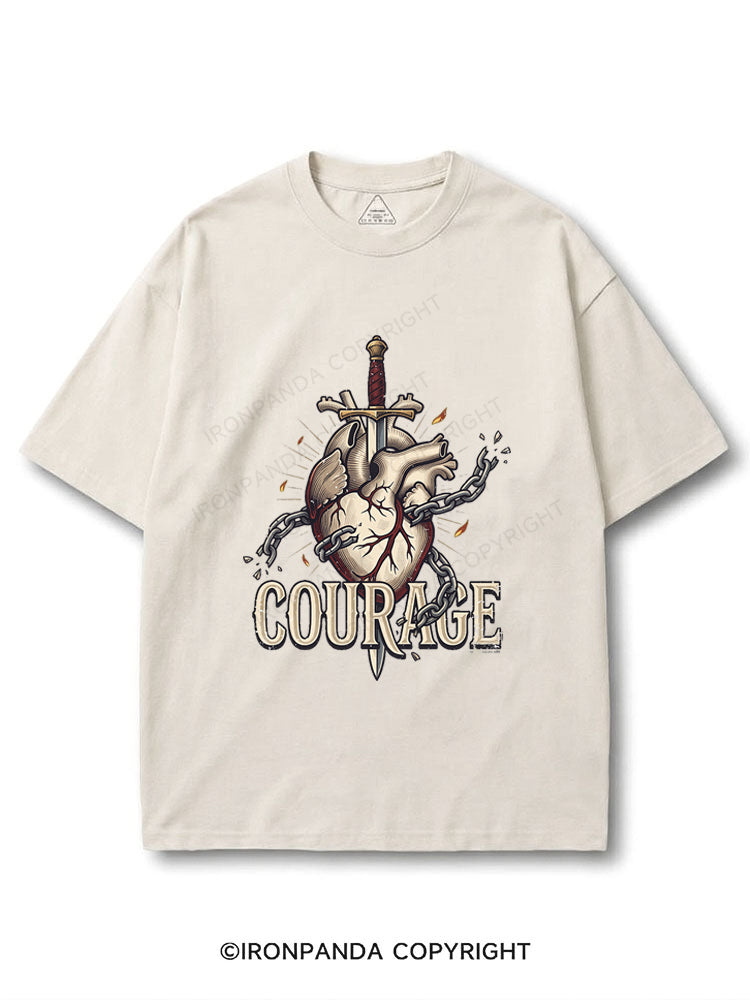 Bold Courage Motivational COTTON PUMP COVER